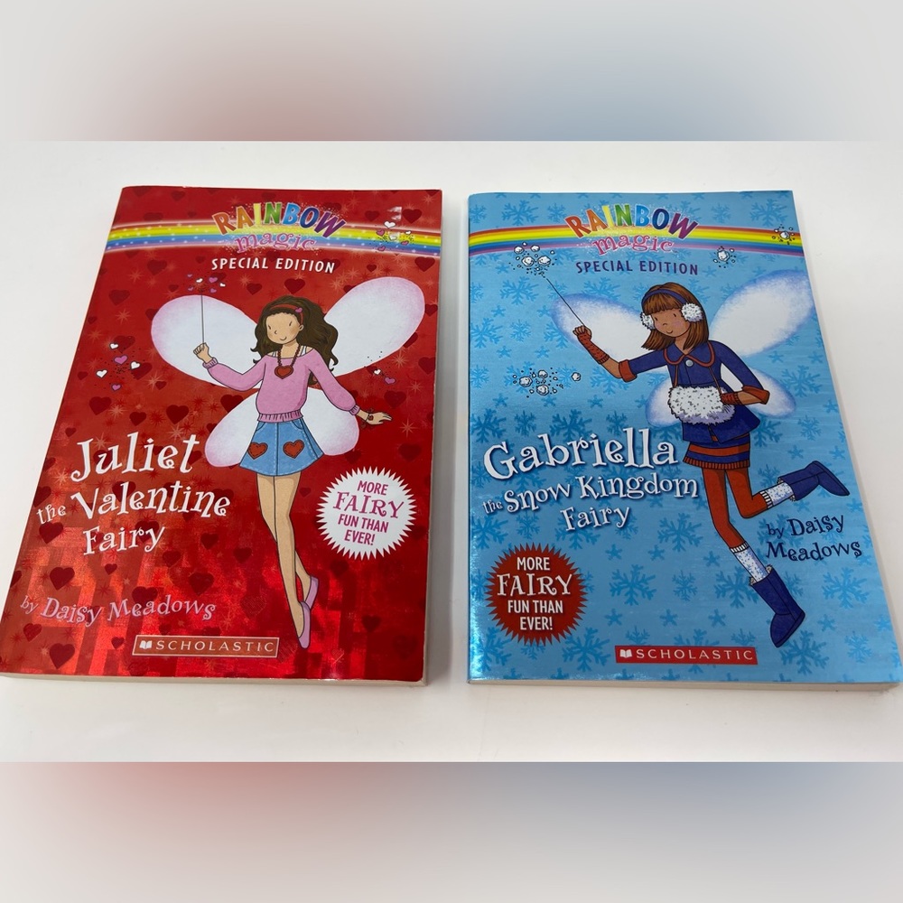 RAINBOW MAGIC FAIRIES: Two (2) Special Edition Paperback Books by Daisy Meadows